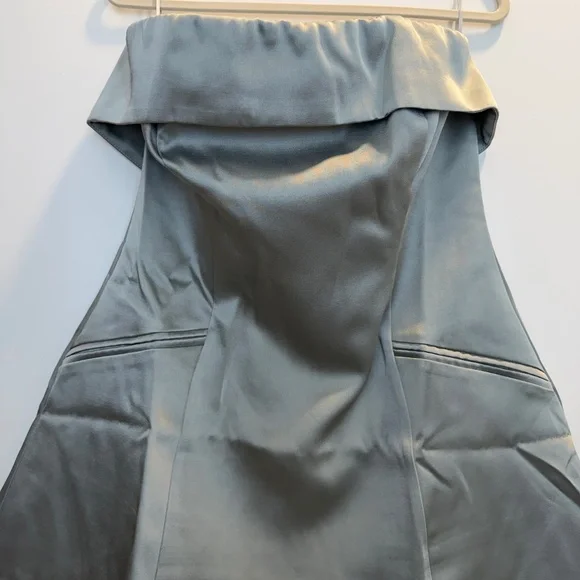 Sarabella Satin Mini Dress - Sage - Picture 3 of 7